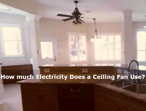 how much electric does a ceiling fan use